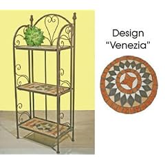 Wandregal Regal Blumentreppe Pflanztreppe Mosaikregal 55353