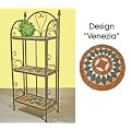 Wandregal Regal Blumentreppe Pflanztreppe Mosaikregal 55353