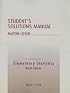 Elementary Statistics Student's Solutions Manual (9th Edition)