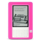 Premium Hot Pink Soft Flexi Flexible Silicone Skin Case Cover for the Amazon Kindle 2, Electronic eBook Reader