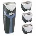 Remington HGX-1 Clean Xchange Cord/Cordless Rechargeable Nanosilver Men's Electric Shaver with 3 Free Disposable Heads (Dual Voltage: 100-220V for Worldwide Use)