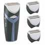 - 	 Remington HGX-1 Clean Xchange Rechargeable Nanosilver Men's Electric Shaver with 3 Free Disposable Heads (Dual Voltage: 100-220V for Worldwide Use)