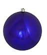 Huge Commercial Shiny Cobalt Shatterproof Christmas Ball Ornament 12" (300mm)
