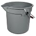 Rubbermaid Comm Prod 14Qt Gry Rnd Bucket 2614-00-Gray Bucket Pail & Wringer