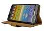 Avanto WALLET STRUCTURE Ledertasche Flip Case Tasche Etui f�r Samsung Galaxy Note N7000 / GT-I9220 - schwarz