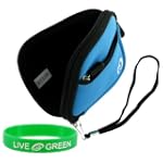SAVE $12.30 - Neoprene Sleeve (Smurf Blue) Case for Panasonic Lumix DMC-TS2A Digital Camera Blue $10.68
