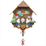 Black Forest Chalet Clock with Bouncing Girl - 193SP