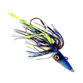Braid Sea Fox Jig w/Assist Hooks 7oz/200g Glow Midnight
