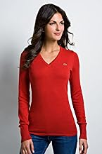 Long Sleeve Cotton Cashmere V-Neck Sweater