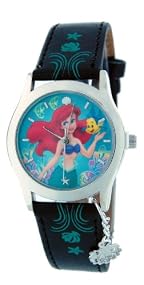 Little Mermaid TM Watch wLeather Band and Charm #41457
