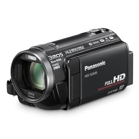 Panasonic SD600 Full HD 1920x1080p (50p) Camcorder with 3MOS Sensor and SD Card Recording - Black