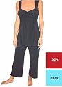MARRIKAS BAMBOO FIBER PAJAMAS LARGE BLACK (14)