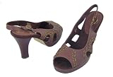 KATHY Van Zeeland - Kathy Van Zeeland Chrissy Womens Peep Toe Platforms Size 8.5 Brown