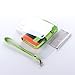 ATC Masione(TM) Apple iPhone 4/4S Credit Card Hard Shell Case Stand with Silicone Core + Screen Protector & Stylus (Wallet case Green+Navy Green+Orange)