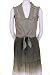 Mustard Seed Button-down Front Lace Back Linen Fabric Waist Tie Waist Length Top Green