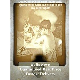 Bedtime Prayer Lithophane Porcelain Flat Nightlight