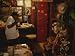 Two Men Jamming with Guitar and Harmonica in a Dressing Room Artists Photographic Poster Print, 18x24