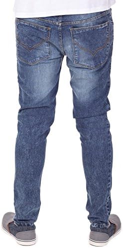 Ts Heritage Mens Blue Light Snow Stretch Skinny Fit Jeans Trousers 36 Regular