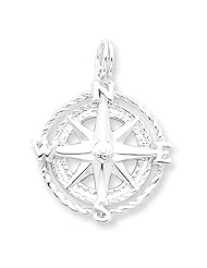 Sterling Silver Compass Charm