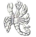 Solid Sterling Silver Scorpio Charm