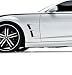 3dCarbon 2010-2013 CAMARO - Front Fender Vents - Right & Left - (painted: Cyber Gray Pearl - Stripe - WA637R-S)