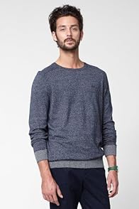 Heather Effeect Jersey Crew Neck Sweater