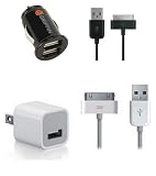 Latest Version!!! Orginal Griffin Powerjolt Dual IPAD/iPhone Universal USB Micro Auto Car Charger with Charge Sync Cable for (Verizon Sprint ATT) iPAD iPhone 4S 4 + Apple A1265 USB Power Adapter (OEM) Charger Cube for Apple iPhone 4S , iPod, Touch for (Verizon Sprint ATT) iPhone 4S 3GS 4 All in eco-friendly package