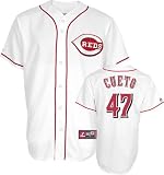 Aaron Harang Youth Jersey: 2009 Majestic Home White Replica #39 Cincinnati Reds Jersey - Small (8)