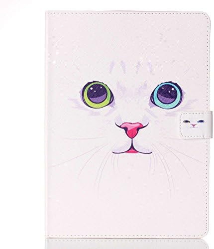 Hismo 2016 New iPad Pro Case (9.7 Inches) Leather Stand Folio Case Colorful Printing Cover with Ultra Slim Flip Folding Card Slot with Auto Wake/Sleep Function(2016 release)(Face)