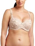 Carnival Womens Full Figure Embroidered Soft Cup Underwire Bra