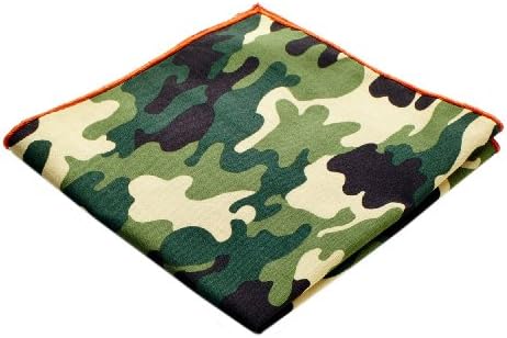 Everett Men's John Lee Camouflage Pocket Square Green and Tan