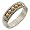 Sterling Silver Ring Golden Balls - Size 5