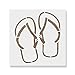 Flip Flops Stencil Template - Reusable Stencil with Multiple Sizes Available