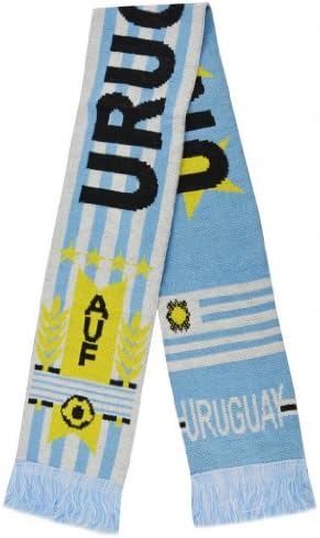 2014 World Cup Uruguay Super Fans Football Jacquard Scarf - Multi