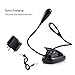 Ledgle LED Book Light Rechargeable Extra-Bright, Easy Clip On Reading Light, 5 Brightness Settings, Soft Padded Clamp, USB Cable & UL Certified CE Charger. Perfect for Night Readers