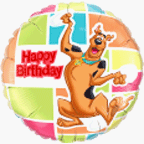  : Scooby Doo Happy Birthday 18" Mylar Balloon