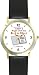 Habit 2 - Begin with the End in Mind (English Text) - DELUXE TWO-TONE WATCH from THE 7 HABITS - WATCH COLLECTION BY WATCHBUDDY&reg; - Arabic Numbers - Black Leather Strap-Size-Children's Size-Small ( Boy's Size & Girl's Size )
