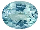AVG 1.35CT 9X7MM OVAL AQUAMARINE FROM BRAZIL