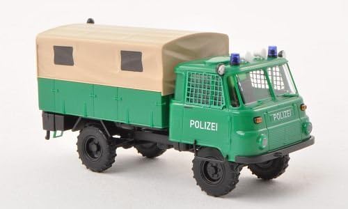 Robur LO 2002 A, police (D), 1973, Model Car, Ready-made, Busch 1:87