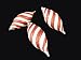 Pack of 3 Peppermint Twist Shatterproof Red Spiral Drop Christmas Ornaments