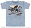 The Mountain Running Free Horse Pony Short Sleeve Tee T-shirt