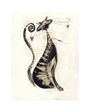 Kunstdruck Leopold die Katze in der Größe (BxH): 40 x 50 cm von Marilyn Robertson