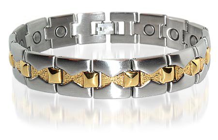 New Stainless Steel Mens Style Magnetic Bracelet 8 Inch