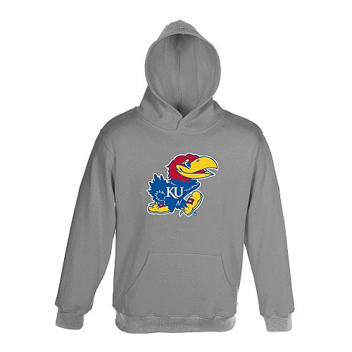 Genuine Stuff Kansas Jayhawks Youth Hood Sweatshirt Extra Large