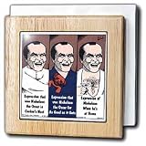 Review 3dRose LLC  / The Emotional Range Of Jack Nicholson - 6 Inch Tile Napkin Holder