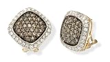 Champagne Diamond Earrings in 14k Gold thumbnail