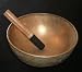 9" Authentic Antique Old Tibetan Singing Bowl from Nepal Heart Chakra Note 'F'