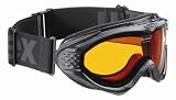 UVEX Onyx Women's Ski Goggle,Black Metallic Frame with Double Gold Lite Lens