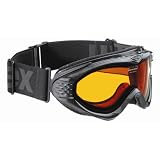 UVEX Onyx Women's Ski Goggle,Black Metallic Frame with Double Gold Lite Lens ~ Uvex