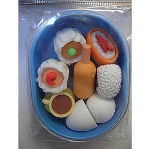 Bento Box Lunch Eraser Set 3